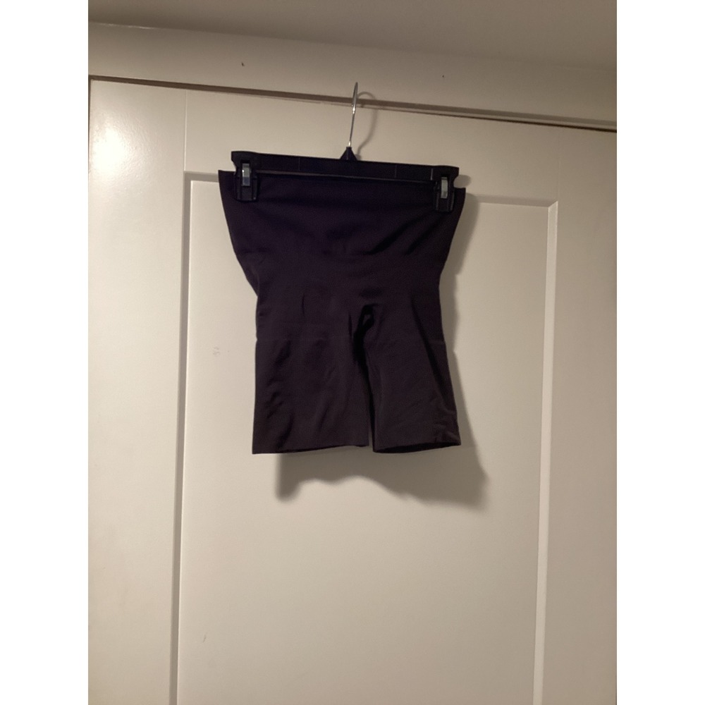 SKIMS Sculpting Short Mid Thigh Onyx Black High Waisted Shapewear Size L/G